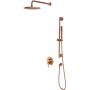 Omnires Y zestaw prysznicowy podtynkowy z deszczownicą miedź szczotkowana SYSY47CPB zdj.1