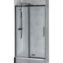 Polysan Altis Line Black drzwi prysznicowe 127-131 cm wnękowe czarny mat/szkło przezroczyste AL4012B zdj.1