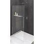 Polysan Modular Shower Walk-In ścianka prysznicowa 90 cm z otworami chrom/szkło przezroczyste MS1-90-D zdj.1