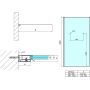 Polysan Modular Shower Walk-In ścianka prysznicowa 100 cm z otworami chrom/szkło przezroczyste MS1-100-D zdj.2