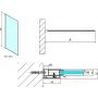 Polysan Modular Shower Walk-In ścianka prysznicowa 100 cm chrom/szkło przezroczyste MS1-100 zdj.2