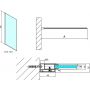Polysan Modular Shower Walk-In ścianka prysznicowa 130 cm chrom/szkło przezroczyste MS1-130 zdj.2