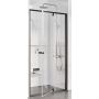 Ravak Pivot PDOP2-110 drzwi prysznicowe 110 cm czarny mat/szkło przezroczyste 03GD0300Z1 zdj.1