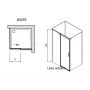 Ravak Matrix MSDPS-100/100 L kabina prysznicowa 100x100 cm kwadratowa lewa biały/szkło przezroczyste 0WLAA100Z1 zdj.2