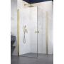 Radaway Nes Brushed Gold KDD I drzwi prysznicowe 90 cm uchylne złoty szczotkowany/szkło przezroczyste 10021090-99-01R  zdj.1