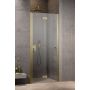 Radaway Nes Brushed Gold DWB drzwi prysznicowe 80 cm składane złoty szczotkowany/szkło przezroczyste 10029080-99-01L zdj.1