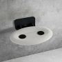 Ravak Ovo-P II siedzisko prysznicowe białe/czarne B8F0000057 zdj.1