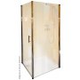 Kabina (drzwi ze ścianką stałą) chrom+transparent ESKPS-90 L Ravak Elegance 1ML70A00Z1 zdj.3