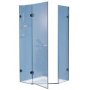 Kabina prysznicowa pięciokątna chrom+transparent GSH3-90 L Ravak Glassline 3KL77A00Z1 zdj.2