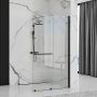 Rea Cortis Black ścianka prysznicowa Walk-In 100 cm profile czarne REA-K7740 zdj.6