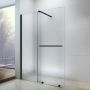 Rea Cortis Black ścianka prysznicowa Walk-In 120 cm czarny półmat/szkło przezroczyste REA-K8880 zdj.4