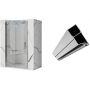 Rea Molier drzwi prysznicowe 80 cm z profilem magnetycznym chrom/szkło przezroczyste REA-K6367/REA-K3261 zdj.1