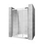 Rea Alex drzwi prysznicowe 80 cm 3-elementowe chrom/szkło przezroczyste REA-K0287 zdj.1