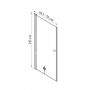 Rea My Space N drzwi prysznicowe 70 cm składane szkło transparentne REA-K0936 zdj.2