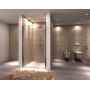 Rea Open Space drzwi prysznicowe 90 cm 1-skrzydłowe prawe szkło transparentne REA-K0986 zdj.1