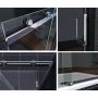 Rea Nixon-2 drzwi prysznicowe 120 cm wnękowe prawe chrom/szkło przezroczyste REA-K5003 zdj.7