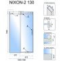 Rea Nixon-2 drzwi prysznicowe 130 cm wnękowe prawe chrom/szkło przezroczyste REA-K5005 zdj.2