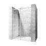 Rea Nixon-2 drzwi prysznicowe 100 cm wnękowe lewe chrom/szkło przezroczyste REA-K5012 zdj.1