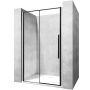 Rea Solar Black drzwi prysznicowe 120 cm wnękowe czarny półmat/szkło przezroczyste REA-K6312 zdj.1