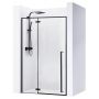 Rea Fargo drzwi prysznicowe 100 cm wnękowe czarny półmat/szkło przezroczyste REA-K6330 zdj.1