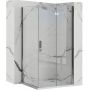 Rea Molier Chrom kabina prysznicowa 80x80 cm kwadratowa chrom/szkło przezroczyste REA-K6367/REA-K8534 zdj.1
