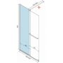 Rea Cortis ścianka prysznicowa Walk-In 100 cm chrom/szkło przezroczyste REA-K7210 zdj.2