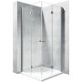 Rea Fold N2 drzwi prysznicowe 120 cm chrom/szkło przezroczyste REA-K7437 zdj.1