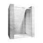 Rea Nixon-2 drzwi prysznicowe 130 cm wnękowe prawe chrom/szkło przezroczyste REA-K5005 zdj.1