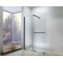 Rea Cortis Black ścianka prysznicowa Walk-In 120 cm czarny półmat/szkło przezroczyste REA-K8880 zdj.3