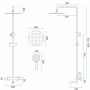 Rea Lungo zestaw wannowo-prysznicowy ścienny termostatyczny z deszczownicą miedź szczotkowana REA-P8807 zdj.2