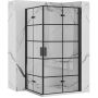 Rea Molier Black Double kabina prysznicowa 80x80 cm kwadratowa czarny półmat/szkło przezroczyste REA-K8537/REA-K8537 zdj.1