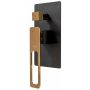 Rea Soho Black Gold zestaw prysznicowy podtynkowy czarny mat/złoty REA-P6950 zdj.3