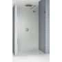 Riho Scandic NXT X104 drzwi prysznicowe 140 cm wnękowe prawe czarny mat/szkło przezroczyste G001028121 zdj.1