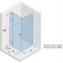 Riho Scandic NXT X203 kabina prysznicowa 120x100 cm prostokątna lewa czarny mat/szkło przezroczyste G001067121 zdj.2