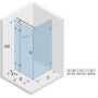 Riho Scandic NXT X203 kabina prysznicowa 160x90 cm prostokątna lewa czarny mat/szkło przezroczyste G001073121 zdj.2