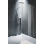 Riho Novik Z400 Walk-In ścianka prysznicowa 120 cm wolnostojąca chrom błyszczący/szkło przezroczyste G003031120 zdj.1