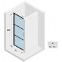 Riho Grid GB101 drzwi prysznicowe 100 cm wnękowe czarny mat/szkło Grid G004003121 zdj.2