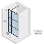Riho Grid GB104 drzwi prysznicowe 110 cm wnękowe czarny mat/szkło Grid G004004121 zdj.2