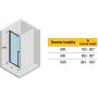 Riho Lucid GD101 drzwi prysznicowe 80 cm wnękowe biały mat/szkło przezroczyste G005001122 zdj.2