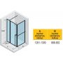 Riho Lucid GD203 kabina prysznicowa 130x90 cm prostokątna czarny mat/szkło przezroczyste G005023121 zdj.2