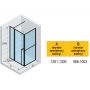 Riho Lucid GD203 kabina prysznicowa 130x100 cm prostokątna biały mat/szkło przezroczyste G005024122 zdj.2
