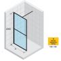 Riho Lucid GD400 Walk-In ścianka prysznicowa 120 cm wolnostojąca czarny mat/szkło przezroczyste G005027121 zdj.2