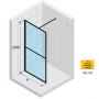 Riho Lucid GD400 Walk-In ścianka prysznicowa 140 cm wolnostojąca biały mat/szkło przezroczyste G005028122 zdj.2