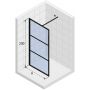 Riho Grid ścianka Walk-In prysznicowa 90 cm czarny mat/szkło przezroczyste GB4090000 zdj.2