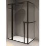 Riho Lucid GD203 kabina prysznicowa 110x100 cm prostokątna czarny mat/szkło przezroczyste G005018121 zdj.1