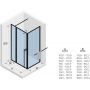 Riho Lucid GD203 kabina prysznicowa 130x90 cm białe/szkło przezroczyste GD213W090 zdj.2