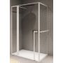 Riho Lucid GD203 kabina prysznicowa 120x100 cm prostokątna biały mat/szkło przezroczyste G005021122 zdj.1