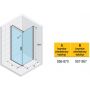 Riho Novik Z201 kabina prysznicowa 90x100 cm prostokątna chrom błyszczący/szkło przezroczyste G003012120 zdj.2
