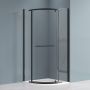 Roth Jandis kabina prysznicowa 80x80 cm czarny mat/szkło przezroczyste N0800 zdj.1