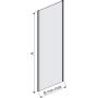 Sanplast TX ścianka prysznicowa 70 cm boczna biały/szkło przezroczyste SS0/TX5b-70 600-271-1290-01-401 zdj.2